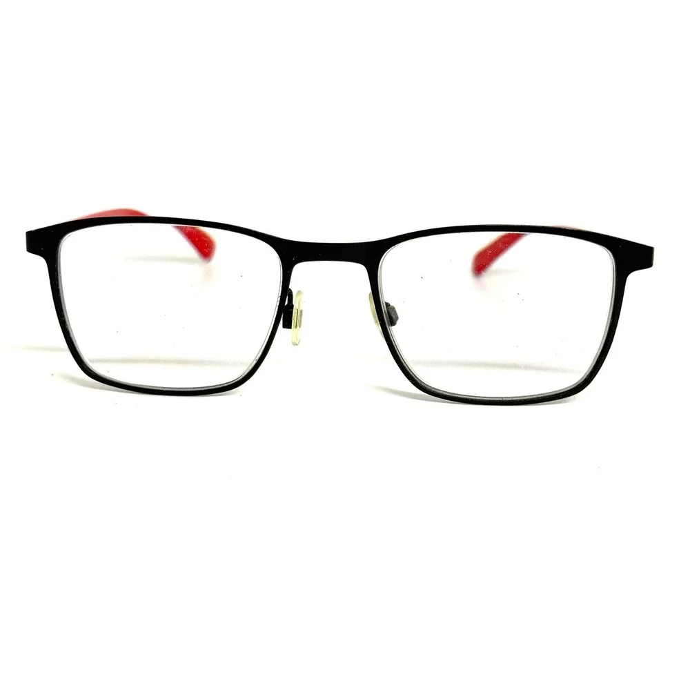 Nifties NI8480 6031 Eyeglasses Black Red Rectangular Frames 48-18-140 AL